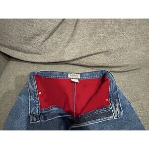 LL Bean Fleece Lined Jeans Womens Size 10R Relaxed Fit Mom Jeans